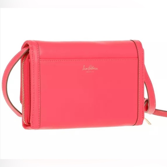 Sam Edelman Faux Leather Logo Flap Wallet On A Stage NWT - Picture 2 of 3